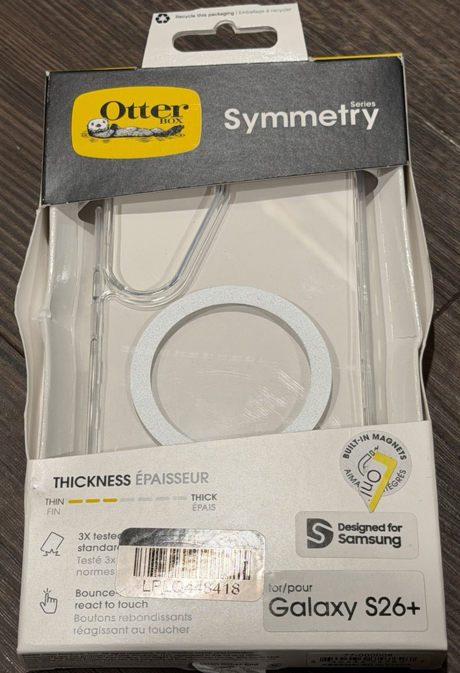 OtterBox Samsung Galaxy S26+ Symmetry Series Clear Case with Magnets - Clear